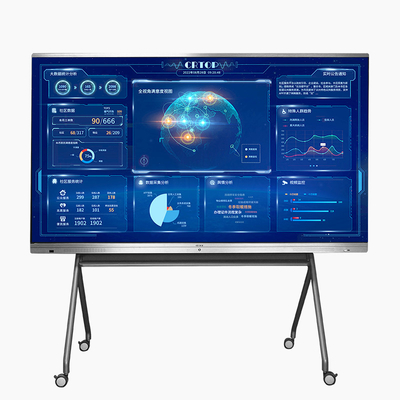 75 &quot; 4K HD 터치 LCD 디스플레이 화면 현명한 리모트 컨트롤 패널